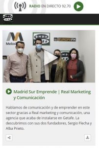 entrevista a real con el plan emprendedor