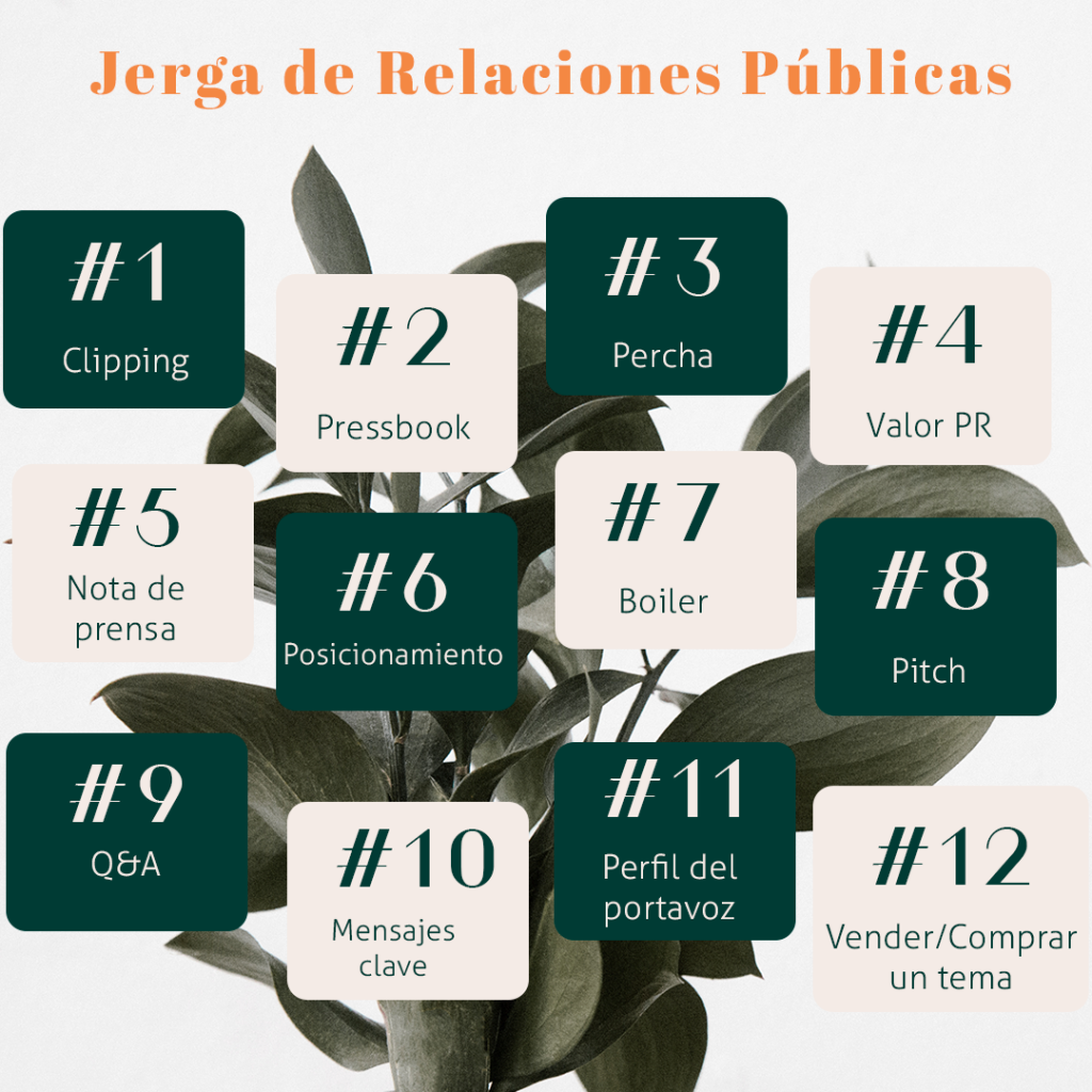 expresiones clave relaciones publicas